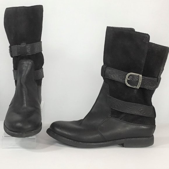 Emu Leather & Suede Ankle Boots - Picture 2 of 10